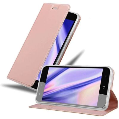 ZTE Rosé Gold Handyhülle - Kartenfach & Ständer ZTE Rosé Gold Handyhülle - Kartenfach & Ständer