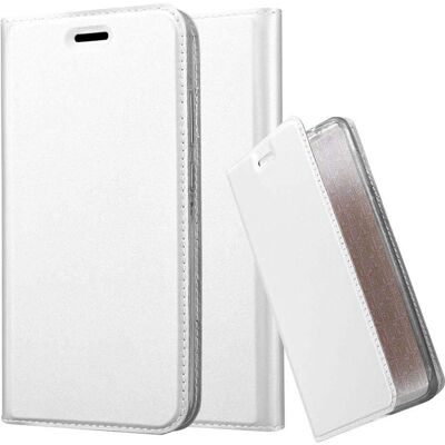 Coque Honor 8 PRO Argentée Style Livre avec Porte-cartes et Support - Publicité Coque Honor 8 PRO Argentée Style Livre avec Porte-cartes et Support - Publicité