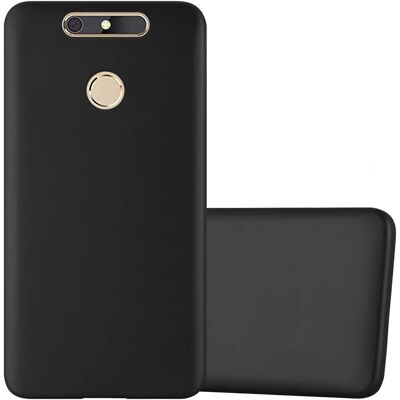Cadorabo ZTE Blade V8 MINI Hülle Metallisch Schwarz TPU Handyhülle Cadorabo ZTE Blade V8 MINI Hülle Metallisch Schwarz TPU Handyhülle