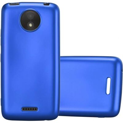 Motorola MOTO C PLUS Schutzhülle - Mattes Metall-Design - Blau Motorola MOTO C PLUS Schutzhülle - Mattes Metall-Design - Blau