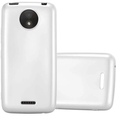 Motorola MOTO C PLUS Metallische Silber Dünne TPU Hülle Motorola MOTO C PLUS Metallische Silber Dünne TPU Hülle