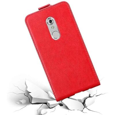 Cadorabo Hülle für ZTE Axon 7 - Rot - Flip Style Cadorabo Hülle für ZTE Axon 7 - Rot - Flip Style