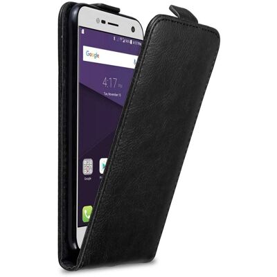 ZTE Marke V8 MINI Stützende Flip-Hülle Nacht Schwarz ZTE Marke V8 MINI Stützende Flip-Hülle Nacht Schwarz