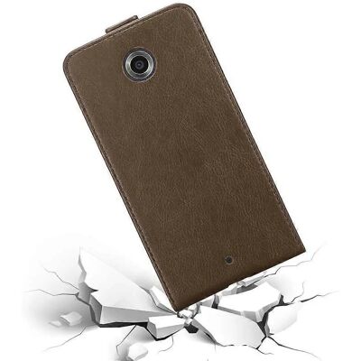 Motorola Google NEXUS 6 Hülle - Kaffee Braun Flip Cover Motorola Google NEXUS 6 Hülle - Kaffee Braun Flip Cover