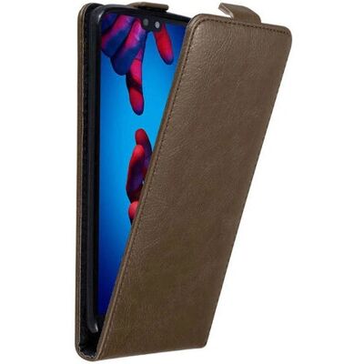 Cadorabo Braune Flip-Handyhülle für Huawei P20 Cadorabo Braune Flip-Handyhülle für Huawei P20