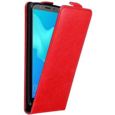 Coque à rabat magnétique Honor 7S / Huawei Y5 2018 - ROUGE POMME - Publicité Coque à rabat magnétique Honor 7S / Huawei Y5 2018 - ROUGE POMME - Publicité