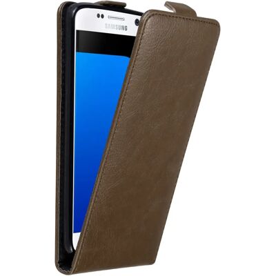 Cadorabo Samsung Galaxy S7 Flip-Hülle - Kaffee Braun Cadorabo Samsung Galaxy S7 Flip-Hülle - Kaffee Braun