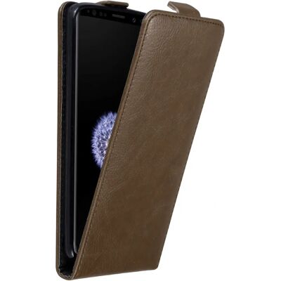 Cadorabo Samsung Galaxy S9 Schutzhuelle - mit Magnetclip - Kaffee Braun Cadorabo Samsung Galaxy S9 Schutzhuelle - mit Magnetclip - Kaffee Braun