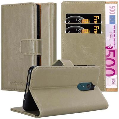 WIKO VIEW XL Leder Buchhülle - Braun - Schutzcover mit Kartenfächern WIKO VIEW XL Leder Buchhülle - Braun - Schutzcover mit Kartenfächern