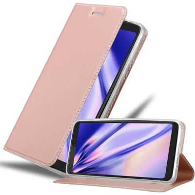WIKO VIEW XL Roségold Schutz-Hülle - Matt, Kartenfach, Ständer WIKO VIEW XL Roségold Schutz-Hülle - Matt, Kartenfach, Ständer
