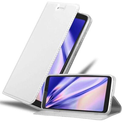 WIKO VIEW XL Silber Magnetische Buch-Style Hülle WIKO VIEW XL Silber Magnetische Buch-Style Hülle