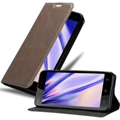 WIKO FREDDY Hülle - Schutzcover mit Ständerfunktion und Kartenfach - Kaffee Braun WIKO FREDDY Hülle - Schutzcover mit Ständerfunktion und Kartenfach - Kaffee Braun