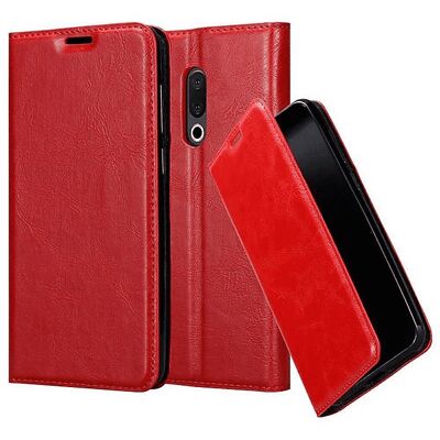 Étui Livre Rouge pour MEIZU 15 avec Support et Porte-cartes - Publicité Étui Livre Rouge pour MEIZU 15 avec Support et Porte-cartes - Publicité