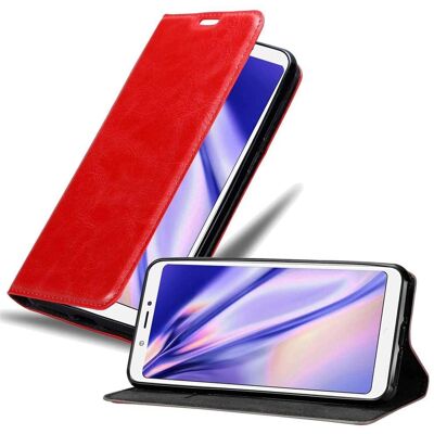 Coque de Protection Rouge pour BQ Aquaris C avec Support et Porte-cartes - Publicité Coque de Protection Rouge pour BQ Aquaris C avec Support et Porte-cartes - Publicité