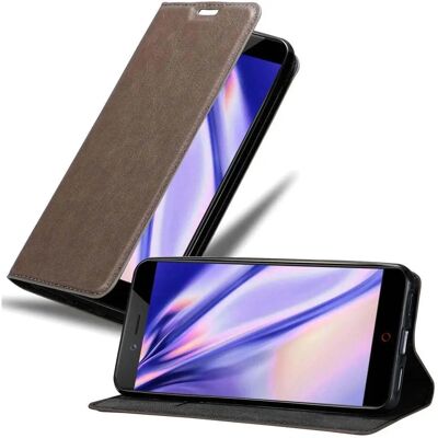 Coque ZTE Nubia Z17 MINI - Marron Café - Support & Porte-cartes - Publicité Coque ZTE Nubia Z17 MINI - Marron Café - Support & Porte-cartes - Publicité