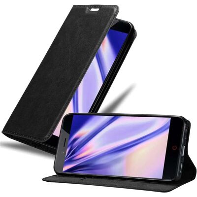 Coque ZTE Nubia Z11 MINI S - Étui avec support et porte-cartes - Noir nuit - Publicité Coque ZTE Nubia Z11 MINI S - Étui avec support et porte-cartes - Noir nuit - Publicité