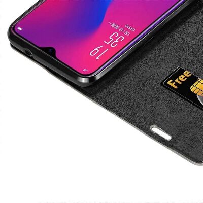 OPPO R17 Kaffee Braun Magnetischer Buchhülle - Brieftaschenstil OPPO R17 Kaffee Braun Magnetischer Buchhülle - Brieftaschenstil