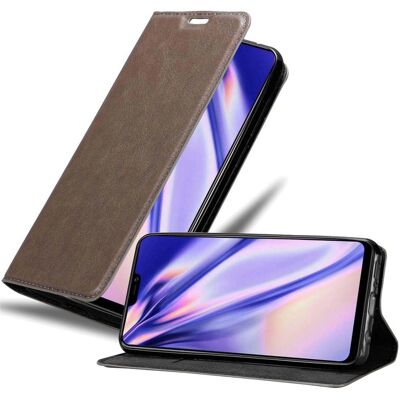 Oppo A53 Vivo Y85 Hülle - Schutzcover mit Ständer und Kartenfach - Kaffee Braun Oppo A53 Vivo Y85 Hülle - Schutzcover mit Ständer und Kartenfach - Kaffee Braun
