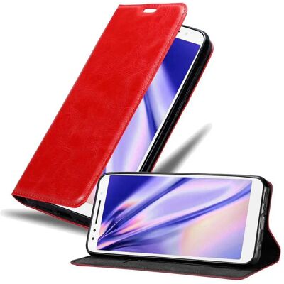 Oppo A53 Schutzhülle - Ständer, Kartenfach, Rot Oppo A53 Schutzhülle - Ständer, Kartenfach, Rot