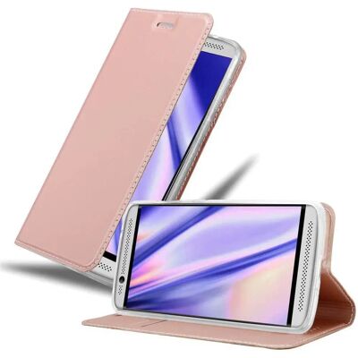 ZTE Axon 7 MINI Hülle - Klassisch Roségold - Magnetständer & Kartenfach ZTE Axon 7 MINI Hülle - Klassisch Roségold - Magnetständer & Kartenfach