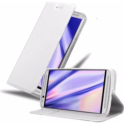 Oppo ZTE Hülle - Silber, Kartenfach, Ständer - Klassischer Stil Oppo ZTE Hülle - Silber, Kartenfach, Ständer - Klassischer Stil