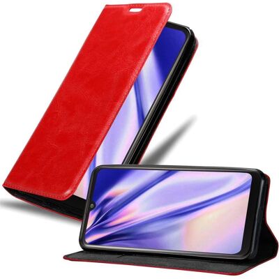 Cadorabo LG K50 Hülle - Rote Handyhülle mit Kartenfach & Ständer Cadorabo LG K50 Hülle - Rote Handyhülle mit Kartenfach & Ständer