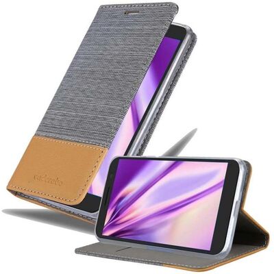 Oppo A53 / Alcatel 3 2018 Étui Livre Jean - Housse de Protection - Publicité Oppo A53 / Alcatel 3 2018 Étui Livre Jean - Housse de Protection - Publicité
