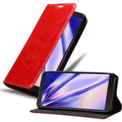 Oppo A53 Hülle - Rote Buchstil mit Kartenfach & Ständer Oppo A53 Hülle - Rote Buchstil mit Kartenfach & Ständer