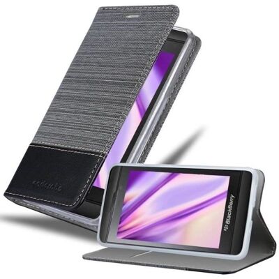 Coque Blackberry Z10 - Style Jean & Support - Publicité Coque Blackberry Z10 - Style Jean & Support - Publicité