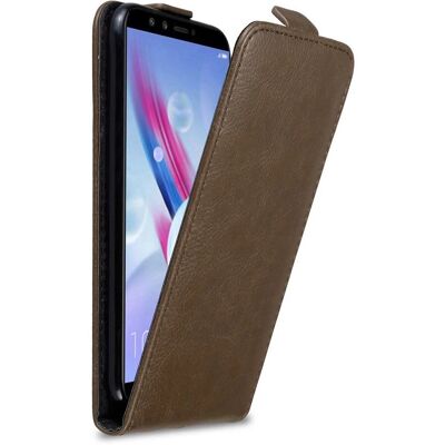 Coque Honor 9 LITE en brun café - Étui à rabat - Publicité Coque Honor 9 LITE en brun café - Étui à rabat - Publicité
