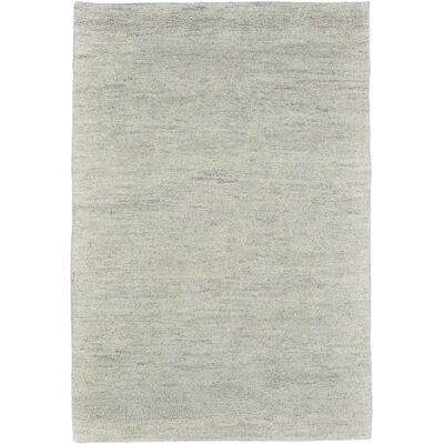 THEKO Hadj Uni Wollteppich - Berber, Handgeknüpft, Naturgrau, 60x120cm THEKO Hadj Uni Wollteppich - Berber, Handgeknüpft, Naturgrau, 60x120cm