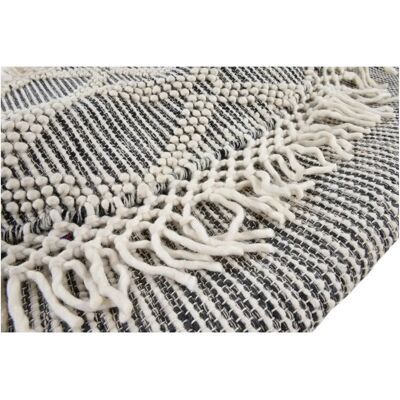TOM TAILOR HOME Farbiger Makramee-Teppich - Rund Wollteppich 140cm TOM TAILOR HOME Farbiger Makramee-Teppich - Rund Wollteppich 140cm