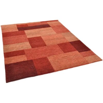 THEKO Dalas Wollteppich - Patchwork, Rechteckig, Rot - Teppich THEKO Dalas Wollteppich - Patchwork, Rechteckig, Rot - Teppich