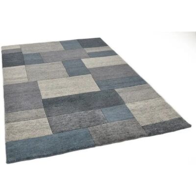 THEKO Dalas - 7709 Wollteppich Grau 70x140cm Handgeknüpft THEKO Dalas - 7709 Wollteppich Grau 70x140cm Handgeknüpft