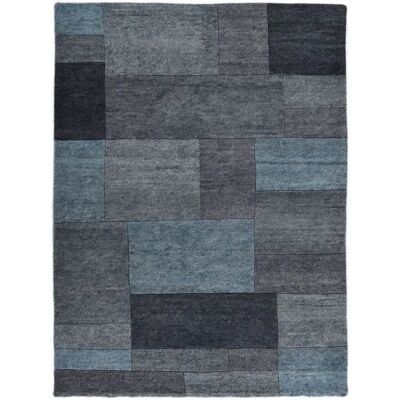 Alfombra de lana THEKO Dalas - Patchwork 70x140cm Alfombra de lana THEKO Dalas - Patchwork 70x140cm