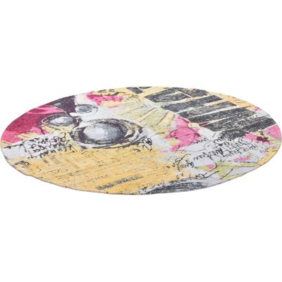 GINO FALCONE Cosima-107 Bunter runder Teppich - Teppich GINO FALCONE Cosima-107 Bunter runder Teppich - Teppich