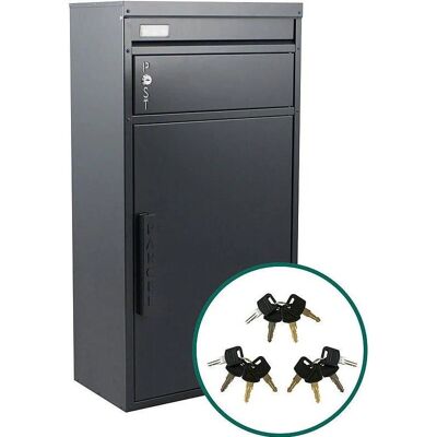 Safepost - TIAMAT Paketkasten - Anthrazit - 60L - Mailbox Safepost - TIAMAT Paketkasten - Anthrazit - 60L - Mailbox