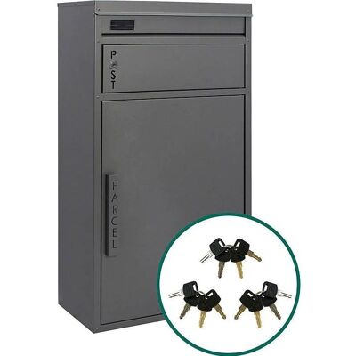 SafePost TIAMAT 65 - silbergrau - 60 L - standing - Parcel box SafePost TIAMAT 65 - silbergrau - 60 L - standing - Parcel box