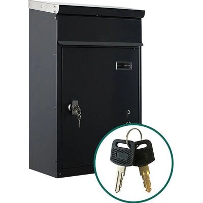 Safepost - TIAMAT - 50 L - 325x44 mm - Wandbriefkasten Safepost - TIAMAT - 50 L - 325x44 mm - Wandbriefkasten