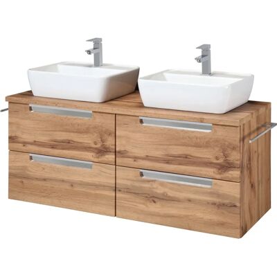 Welltime Malibu Doppelwaschtisch mit Soft-Close - Badmöbel Welltime Malibu Doppelwaschtisch mit Soft-Close - Badmöbel