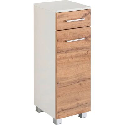 WELLTIME Avignon Badezimmermöbel-Set - Weiß/Eichefarben - 90x35x200 cm WELLTIME Avignon Badezimmermöbel-Set - Weiß/Eichefarben - 90x35x200 cm