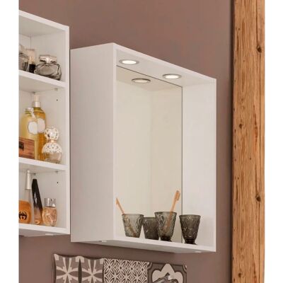 Held Möbel Davos Badspiegel - LED, 60x64x18 cm, Weiß Held Möbel Davos Badspiegel - LED, 60x64x18 cm, Weiß