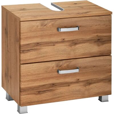 WELLTIME Ravenna Badezimmer-Unterschrank - 60cm, Soft-Close, Eichefarben WELLTIME Ravenna Badezimmer-Unterschrank - 60cm, Soft-Close, Eichefarben
