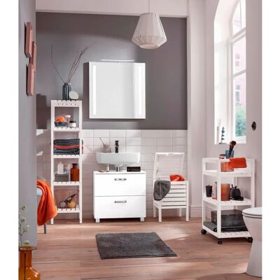 WELLTIME Ravenna Badschrank - Soft-Close, Hochglanz, 70cm WELLTIME Ravenna Badschrank - Soft-Close, Hochglanz, 70cm