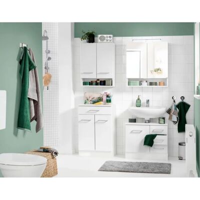 WELLTIME Ribera Badezimmerunterschrank - MDF, 60x54x35 cm WELLTIME Ribera Badezimmerunterschrank - MDF, 60x54x35 cm