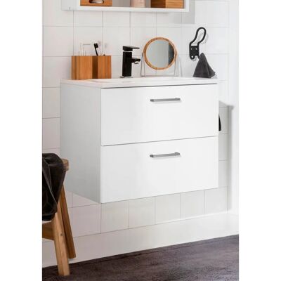 WELLTIME Ribera Badmöbel Waschbeckenunterschrank - Weiß - 60cm x 56cm x 47cm WELLTIME Ribera Badmöbel Waschbeckenunterschrank - Weiß - 60cm x 56cm x 47cm