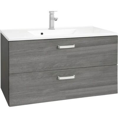 WELLTIME Ravenna - 90cm Grauer Waschtisch WELLTIME Ravenna - 90cm Grauer Waschtisch