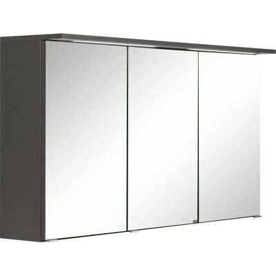 WELLTIME Lucca Spiegelschrank - 3-türen, LED, Grau WELLTIME Lucca Spiegelschrank - 3-türen, LED, Grau