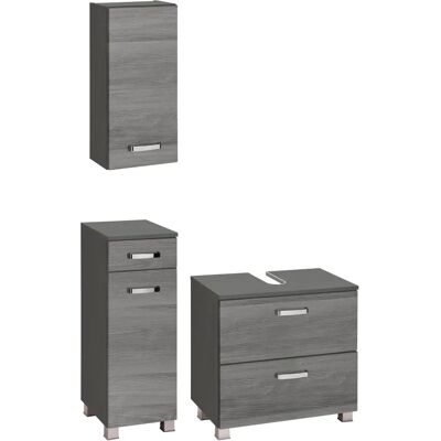 WELLTIME Ravenna Badmöbel-Set - Kastenmöbel, grau WELLTIME Ravenna Badmöbel-Set - Kastenmöbel, grau