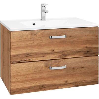WELLTIME Ravenna Badschrank - 70x56x47 cm, braun, Holz WELLTIME Ravenna Badschrank - 70x56x47 cm, braun, Holz